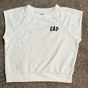 GAP Sleeveless Sweatshirt White XXS